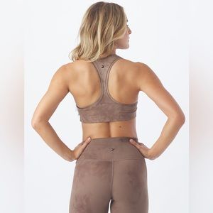 Glyder Notch Bra: Mocha Tie-Dye